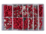 260 Piece Red Pre-Insulated Crimp Terminal Assortment Kit