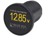 Blue Sea Systems 1733 Mini OLED DC Voltmeter - Yellow