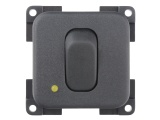 CBE Single Unipolar Switch With LED - Grey