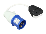 Domestic Conversion Lead - 240V Site Socket to UK Mains Socket