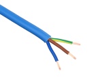 Arctic Grade 3-Core Flexible PVC Mains Cable - 2.5mm² 20A - Blue (by the metre)