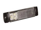 Low Profile Front Marker/Reflector Light - White (129 Series)