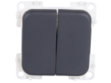 CBE Double Flat Switch - Grey