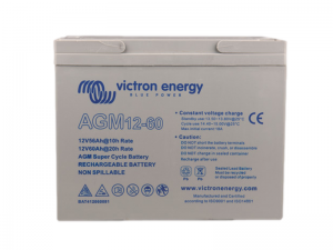 Victron AGM Deep Cycle Battery - 12V / 60Ah (bolt-through terminals)